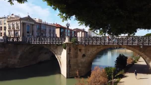 Vista Para Edifícios Cidade Mediterrânica — Vídeo de Stock