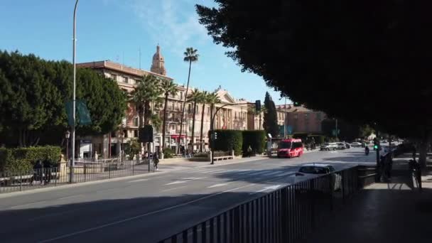 Europa Espanha Múrcia Março 2022 Casa Consistorial Edifício Palácio Centro — Vídeo de Stock