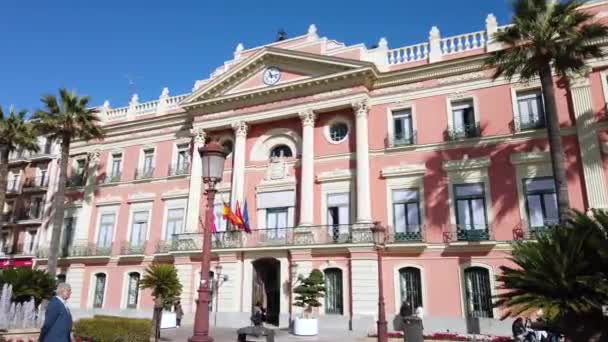 Europe Espagne Murcie Mars 2022 Casa Consistorial Palais Construction Dans — Video