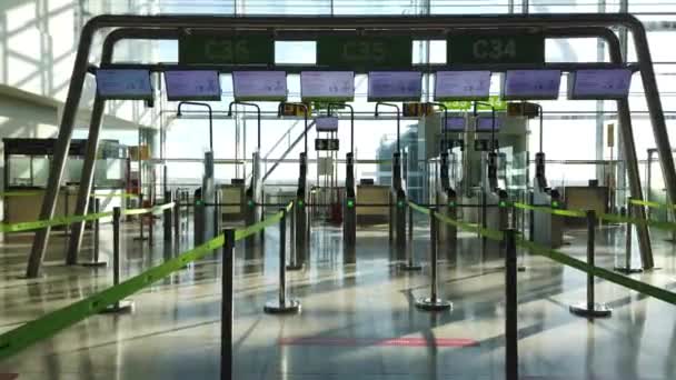 Intérieur Aéroport Vide — Video