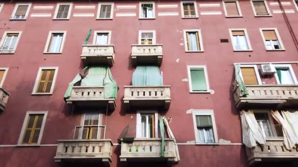 Europa Italien Milano Marc 2022 Social Alert Bostadshus Giambellino Distriktet — Stockvideo