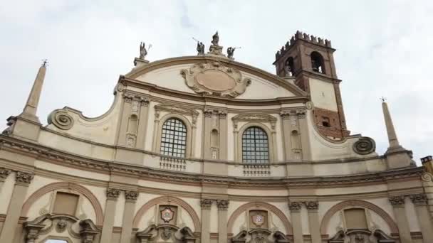 Evropa Itálie Vigevano Lombardie Březen 2022 Piazza Ducale Vigevano Velké — Stock video