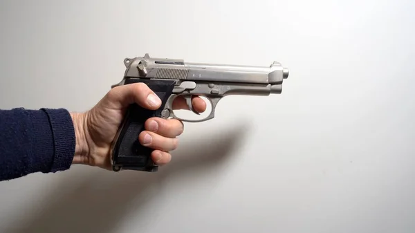 Personal gun pistol revolver at home for private security - personal defense weapon