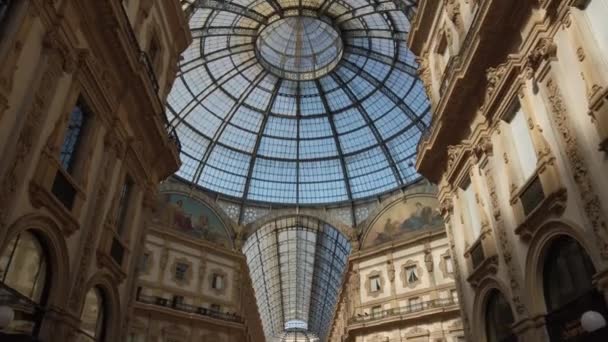 Europa Italië Milaan Maart 2022 Dom Van Duomo Vittorio Emanuele — Stockvideo