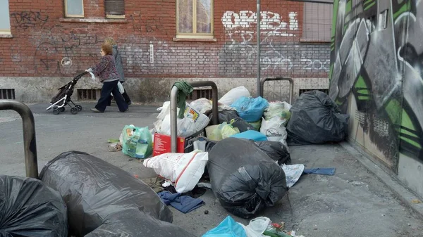 Europe Italie Milan Janvier 2021 Mise Décharge Des Déchets Illégaux — Photo