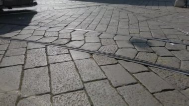 Şehirdeki eski taş kaldırımlar