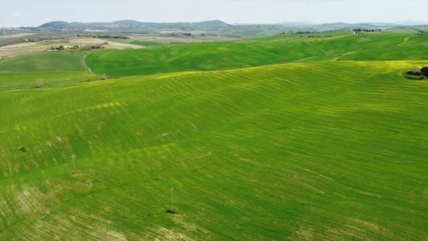 Europa Italien April 2022 Drohnenaufnahmen Der Toskanischen Landschaft Die Landschaft — Stockvideo