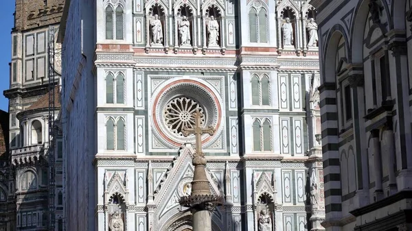 Europa Italien Florens 2022 Santa Maria Fiore Cathedral Nära Piazza — Stockfoto