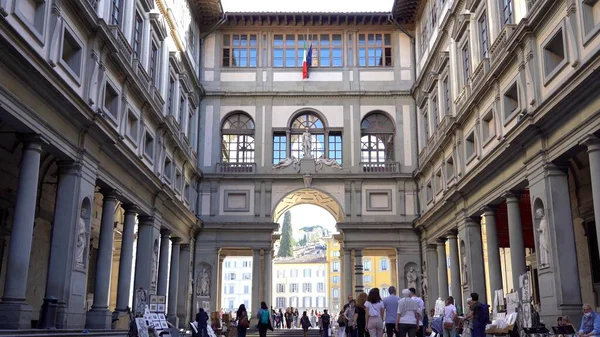 Europa Italien Florenz 2022 Die Uffizien Ist Ein Bedeutendes Kunstmuseum — Stockfoto