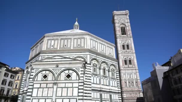 Avrupa Talya Floransa 2022 Santa Maria Fiore Katedrali Şehir Merkezindeki — Stok video