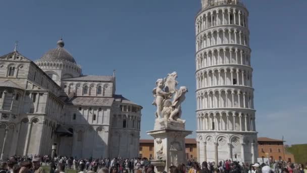 Eropa Italia Pisa Tuscany April 2022 Menara Pisa Piazza Dei — Stok Video
