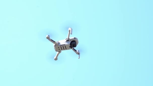 Use Drone Surveys Measurements Create Virtual Reality Model Building Drone — Video Stock