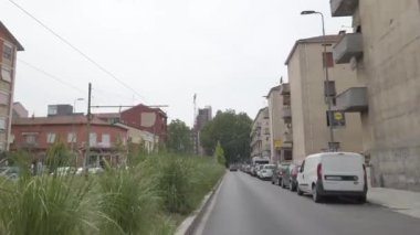 Europe, Italy, Milan , May 2022 - Giambellino and Lorenteggio district on the outskirts - public housing to be demolished in Piazza Tirana and Via Segneri - urban redevelopment and green revolution