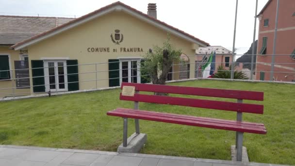 Comune Framuraの自治体は 人口645人のリグーリア地方の自治体です — ストック動画