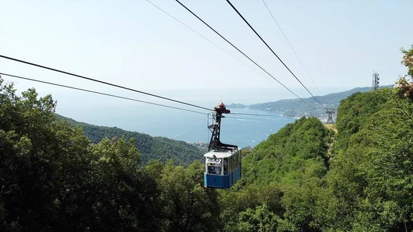 cable car on the top of the mountain