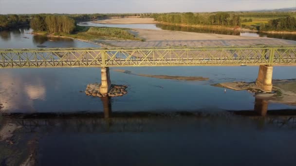 Kuraklık Kuraklık Sorunları Var Neredeyse Susuz Kalmış Nehrinde Iklim Değişikliği — Stok video