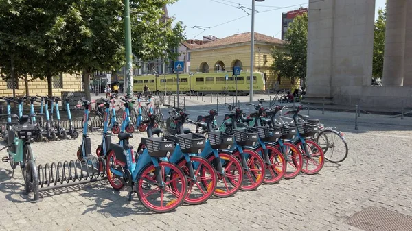 Italy Milan July 2022 Atm Bike Sharing Dott Ecologic Movie — Stockfoto