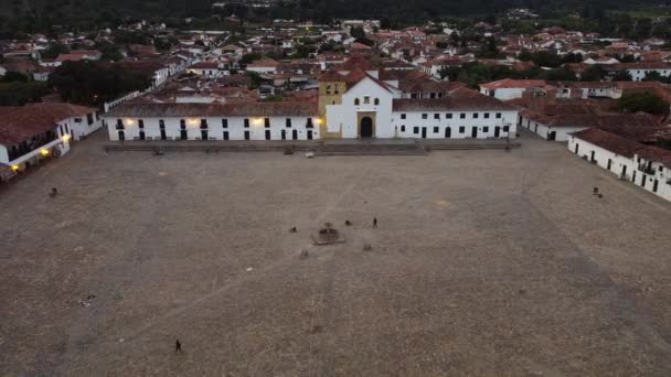 Imágenes Aéreas Aviones Tripulados Ciudad Villa Leyva Colombia América Del — Vídeos de Stock