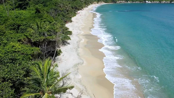 Santa Marta Kolumbie Přírodní Park Tayrona Karibské Moře Cabo San — Stock fotografie