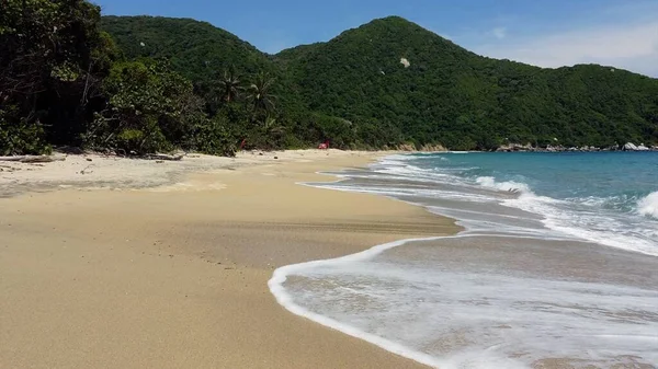 Santa Marta Colombia Tayrona Parco Naturale Mar Dei Caraibi Veduta — Foto Stock