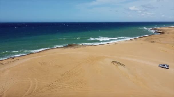 Colombia Guajira Cabo Vela Punta Galinas Remoto Pueblo Desértico Norte — Vídeo de stock