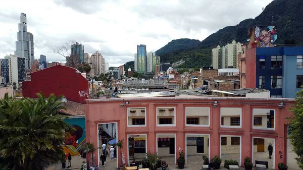 Vista Aérea Del Histórico Centro Colonial Bogotá Colombia —  Fotos de Stock