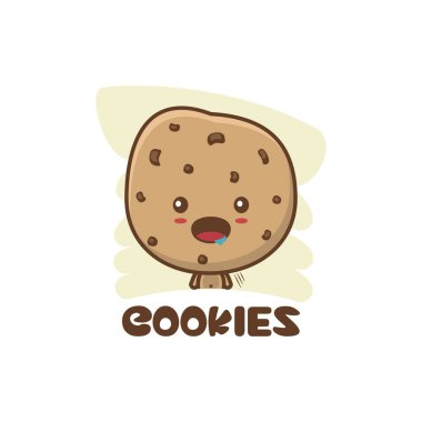 Şirin kurabiye maskotu karakteri. Kullanım için uygun, kartlar, posterler, çıkartmalar vs..