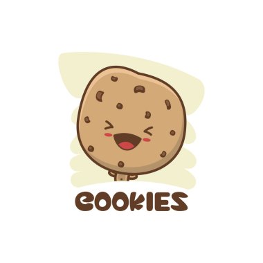 Şirin kurabiye maskotu karakteri. Kullanım için uygun, kartlar, posterler, çıkartmalar vs..