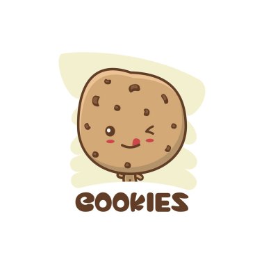 Şirin kurabiye maskotu karakteri. Kullanım için uygun, kartlar, posterler, çıkartmalar vs..