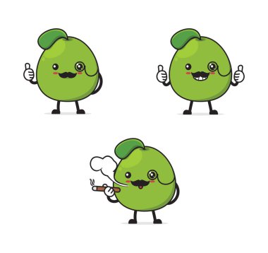 Mr. grapefruit. fruit cartoon illustration isolated on white background