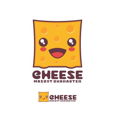 Peynir karikatür çizimleri, neşeli bir ifadeyle, logolar, baskılar, çıkartmalar vs. için uygun, beyaz bir arkaplanda izole edilmiş..