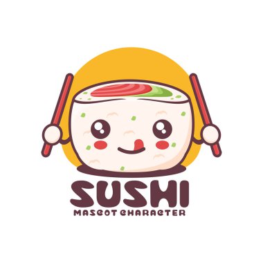 Vektör uramaki sushi, Japon geleneksel yemekleri, logolar, baskılar, çıkartmalar vs. için uygun, beyaz arka planda izole edilmiş..