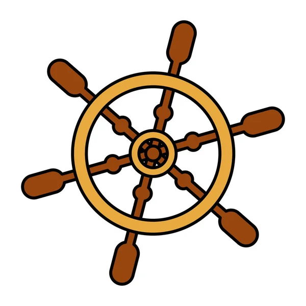 Tahta direksiyon ikonu. Vektör.