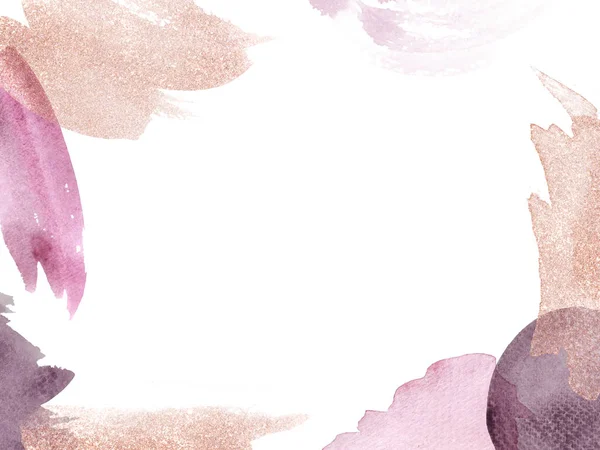 Altın parıltılı elementlerle suluboya arkaplan