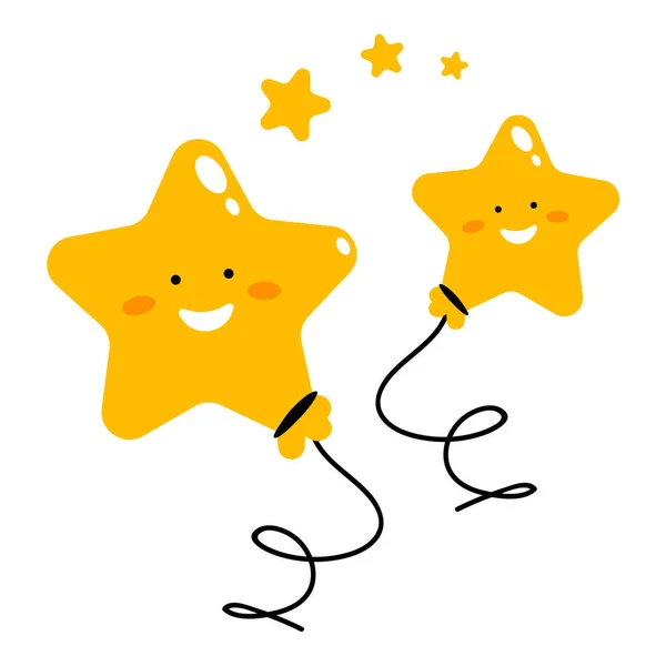 Komik yıldızlar, sıcak hava balonları