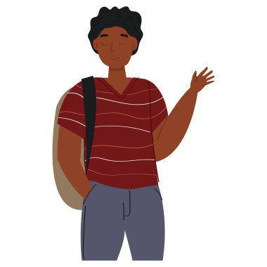 Afrikalı Amerikalı bir öğrencinin çizimi..