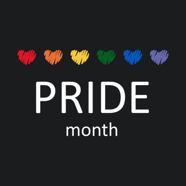 Onur ayı kutlama afişi. LGBTQIA hakları