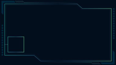 Canlı Yayın Mavi Rengi için Oyun Çerçevesi Arkaplanı