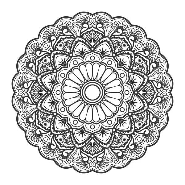 Mandala Design Pour Colorier — Image vectorielle