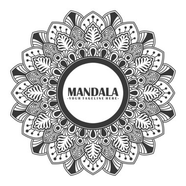 Süslü mandala tasarım arka planı