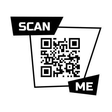 Akıllı telefon için QR kod simgesini tara. Hızlı barkod uygulama tasarımı. Vektör ödeme telefon şablonu.