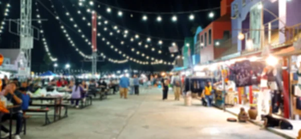Night Market Blur Secondhand Street Bokeh Background — Foto de Stock