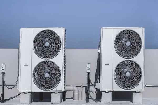 Air Conditioner Compressor Installed Outdoors — ストック写真
