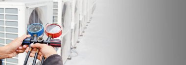 Air conditioning check service leak detection add refrigerant