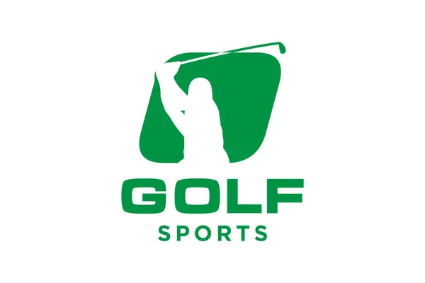 Alphabet Letter Icon Logo Golf Logo Design Vector Template Vector — 스톡 벡터