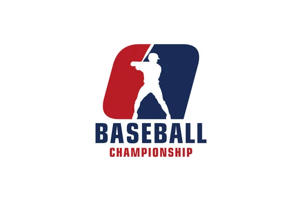 List Projektowaniem Logo Baseballa Elementy Szablonu Vector Design Dla Zespołu — Wektor stockowy