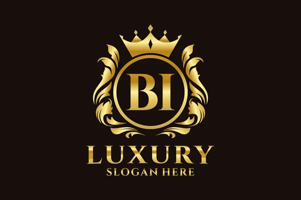 Letter Royal Luxury Logo Template Vector Art Voor Luxe Branding — Stockvector