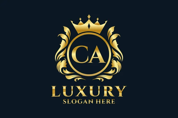 Letter Royal Luxury Logo Шаблон Векторном Искусстве Роскошных Проектов Брендинга — стоковый вектор