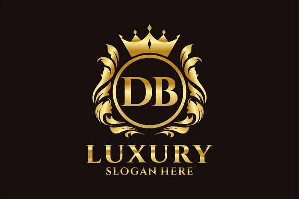 Letter Royal Luxury Logo Sablon Vektorművészetben Luxusmárkás Projektekhez Más Vektoros — Stock Vector