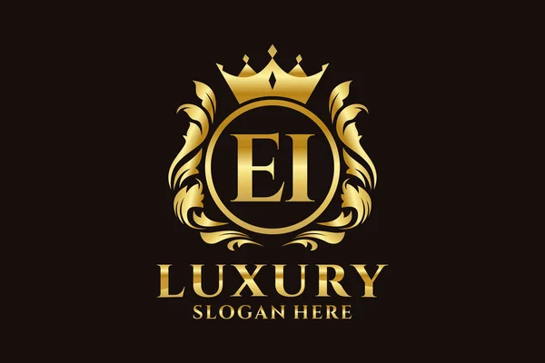 Surat Royal Luxury Logo Templat Dalam Vektor Seni Untuk Mewah - Stok Vektor